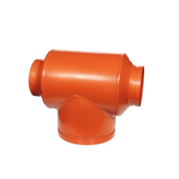 6" x 1" Tee (Reducing) - Painted - GR x GR x GR