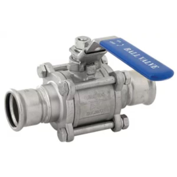 1/2" Ball Valve - 316 Stainless Steel - Press