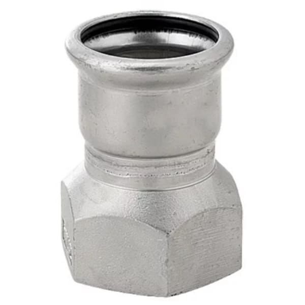 1x1-1/2" Female Adapter - 316 Stainless Steel - Press