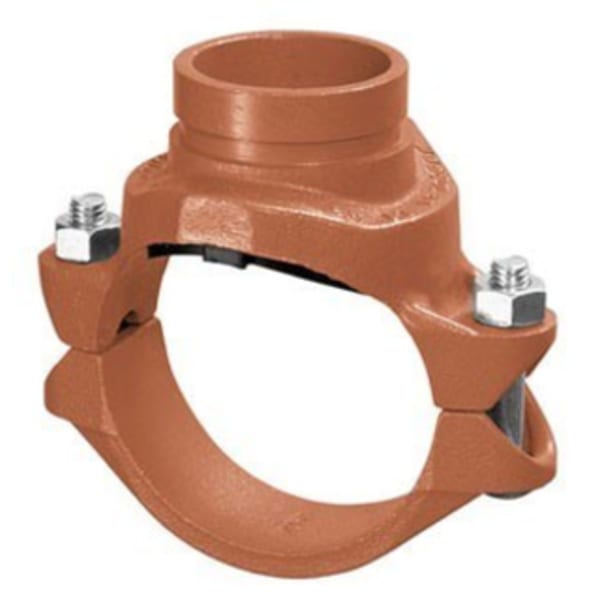 5" x 3" Tee Branch (Gruv) - Galvanized - GR x GR (EPDM (Green))