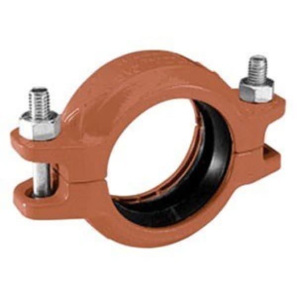 3" Coupling Rigidlite (Flush Gap) - Galvanized - GR x GR (EPDM (Green))