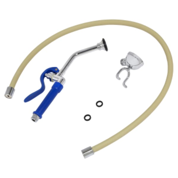 Bedpan Cleanser With Self-Closing Valve and Hook Chrome