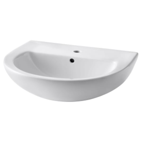 24" Evolution® Center Hole Only Pedestal Sink Top in WHITE