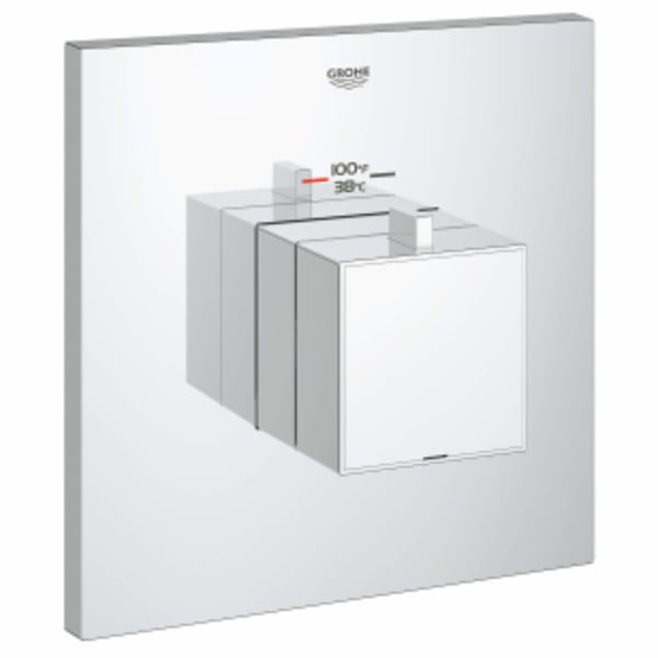 Custom Shower Thermostatic Valve Trim in GROHE CHROME