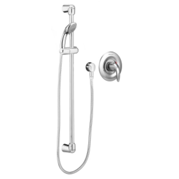 Commercial Shower System Trim Kit 1.5 gpm/5.7 Lpm With 36-Inch Slide Bar and Hand Shower Chrome