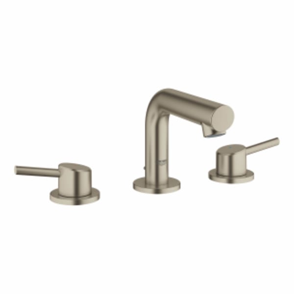 8" Widespread 2-Handle S-Size Bathroom Faucet 1.2 GPM in GROHE BRUSHED NICKEL