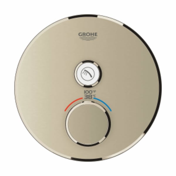 Single Function Thermostatic Valve Trim in GROHE BRUSHED NICKEL