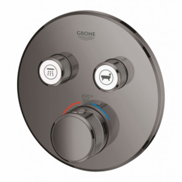 Dual Function Thermostatic Valve Trim in GROHE HARD GRAPHITE