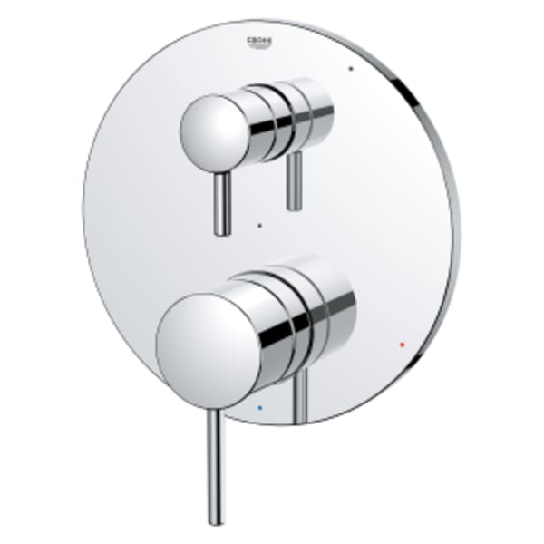 TIMELESS PRESSURE BALANCE VALVE TRIM WITH 2-WAY DIVERTER WITH CARTRIDGE in GROHE CHROME