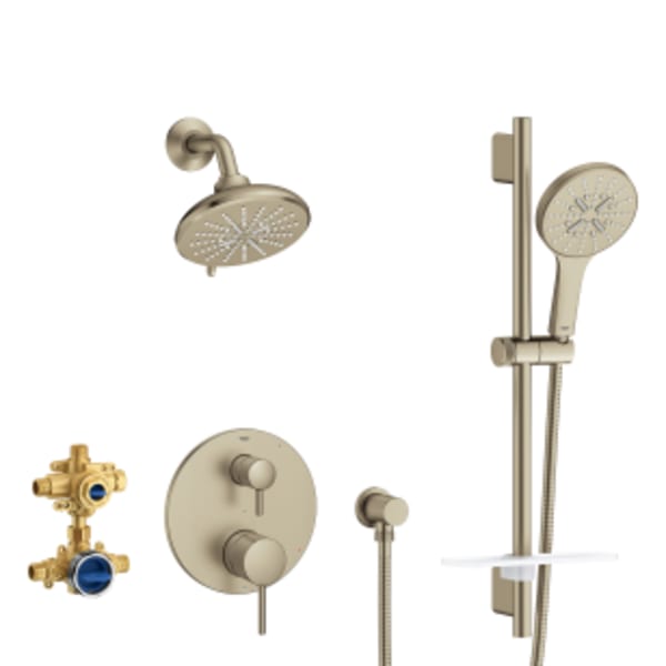 TIMELESS PRESSURE BALANCE SHOWER SET in GROHE BRUSHED NICKEL