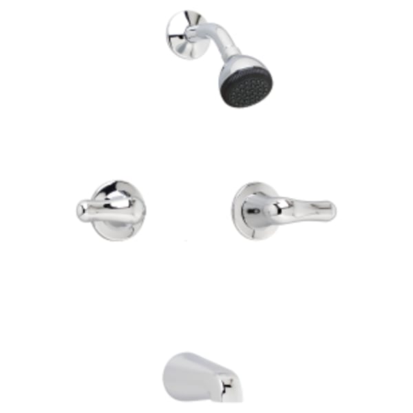 American Standard - COLONY® Polished Chrome, Tub/Shower Trim Sets - 2-Handle, Wall Mount