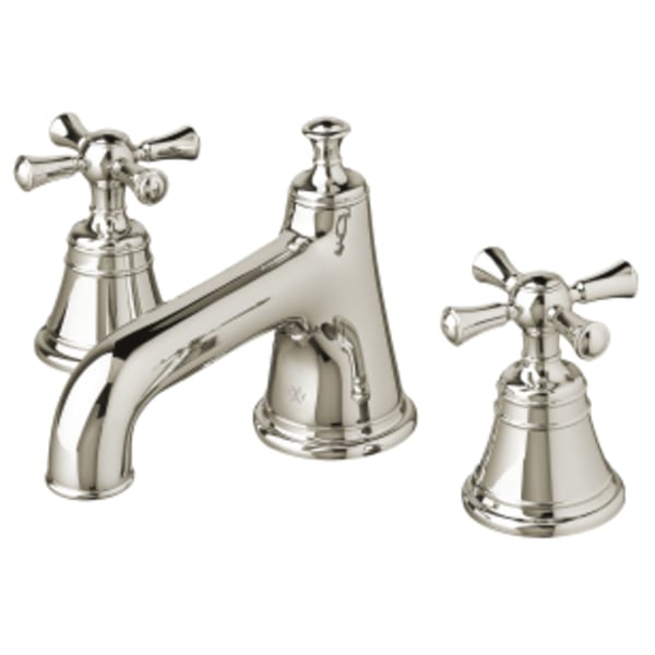 Randall® 2-Handle Widespread Bathroom Faucet with Cross Handles in PLATINUM NICKEL