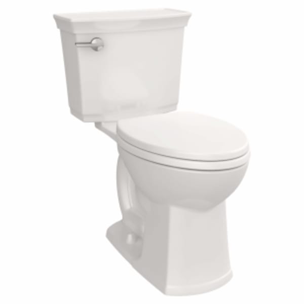 Single Flush Left-Hand Trip Lever Toilet Tank Only in CANVAS WHITE