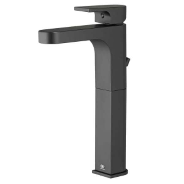 Equility® Single Handle Vessel Bathroom Faucet with Lever Handle in MATTE BLACK