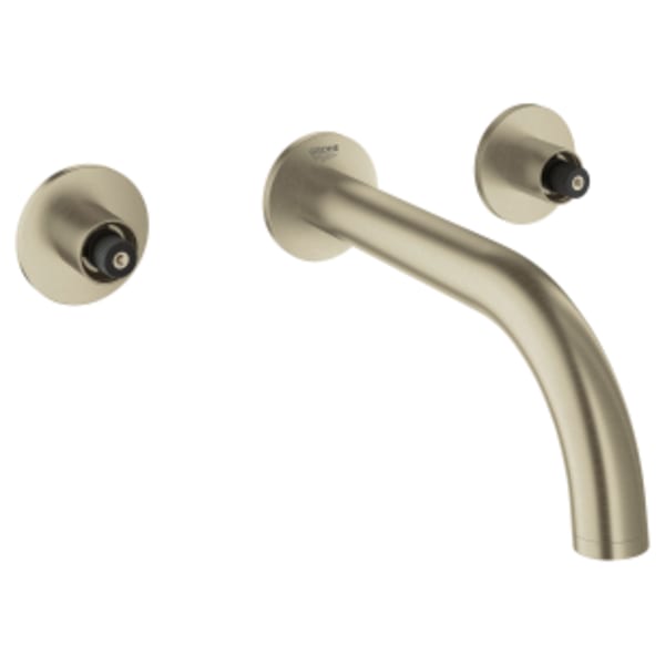 2-Handle Wall-Mount Faucet 1.2 GPM in GROHE BRUSHED NICKEL