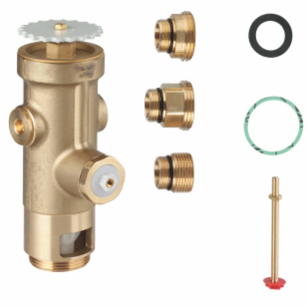 Wall Carrier Toilet Flush Valve in GROHE CHROME