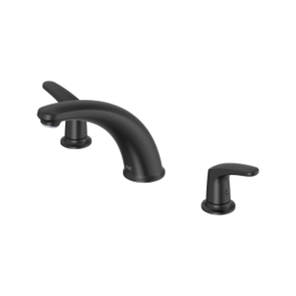 Colony® PRO Bathtub Faucet Trim With Lever Handles for Flash® Rough-In Valve Matte Black