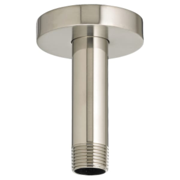 3-Inch Ceiling Mount Rain Showerhead Arm Brushed Nickel