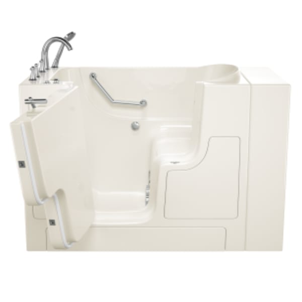Gelcoat Value Series 52" x 30" Walk-in Tub With Whirlpool System - Left-Hand Drain With Faucet Linen