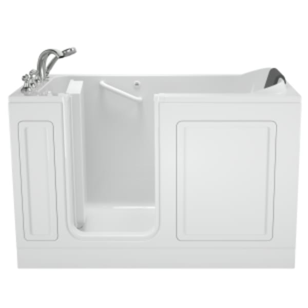 Acrylic Luxury Series 60" x 32" Walk-in Tub With Soaker System - Left-Hand Drain With Faucet White
