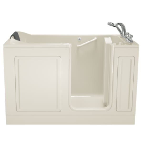 Acrylic Luxury Series 60" x 32" Walk-in Tub With Whirlpool System - Right-Hand Drain With Faucet Linen