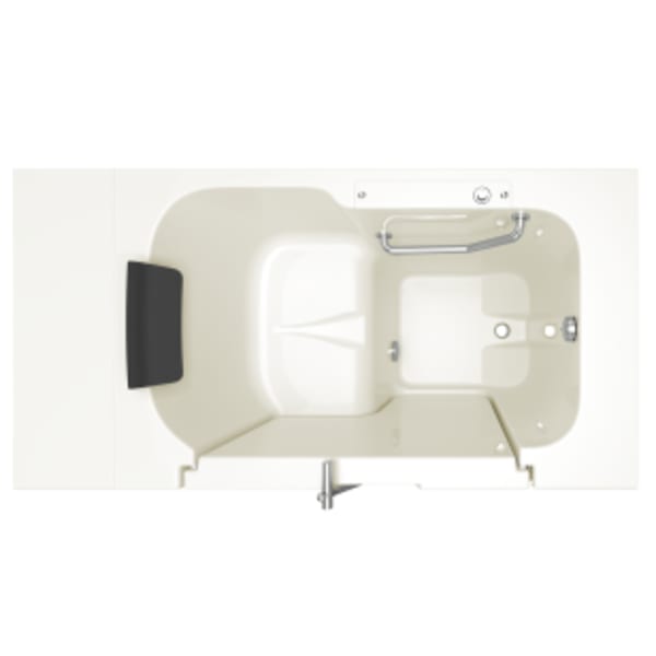 Gelcoat Premium Series 52" x 32" Walk-in Tub With Soaker System - Right-Hand Drain Linen