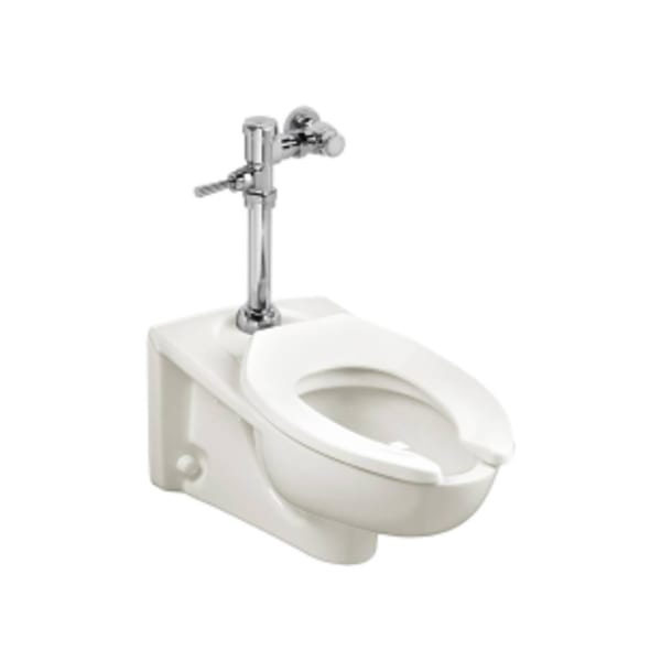 Afwall® Millennium® Wall-Hung Toilet System With Manual Piston Flush Valve, 1.28 gpf/4.8 Lpf White