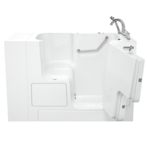 Gelcoat Value Series 52" x 32" Walk-in Tub With Soaker System - Right-Hand Drain With Faucet White