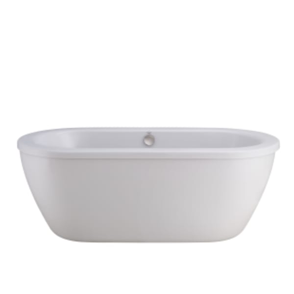 Cadet® 66" x 32" Freestanding Bathtub Arctic With Chrome Drain