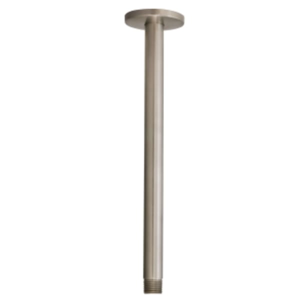 Rain 12-Inch Ceiling Mount Rain Showerhead Arm Brushed Nickel