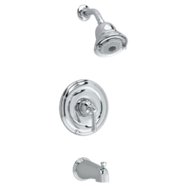 American Standard - PORTSMOUTH® Polished Chrome, Tub/Shower Trim Sets - 1-Handle, Wall Mount