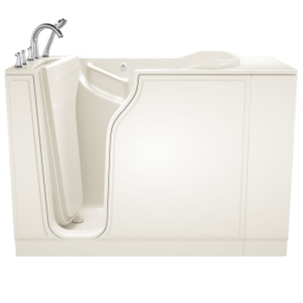 Gelcoat Value Series 52" x 30" Walk-in Tub With Soaker System - Left-Hand Drain With Faucet Linen
