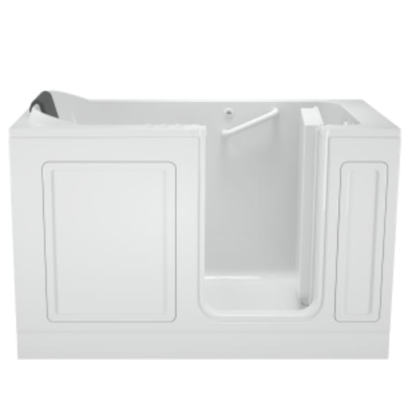 Acrylic Luxury Series 60" x 32" Walk-in Tub With Combination Air Spa and Whirlpool Systems - Right-Hand Drain White