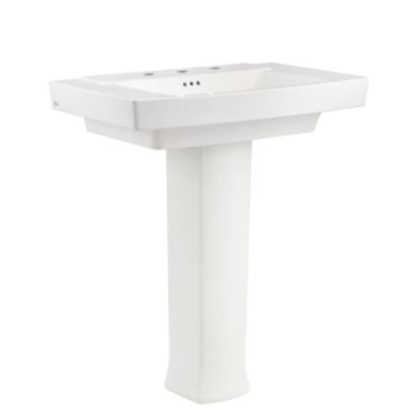 Townsend® 8" Widespread Pedestal Sink Top and Leg Combination in WHITE