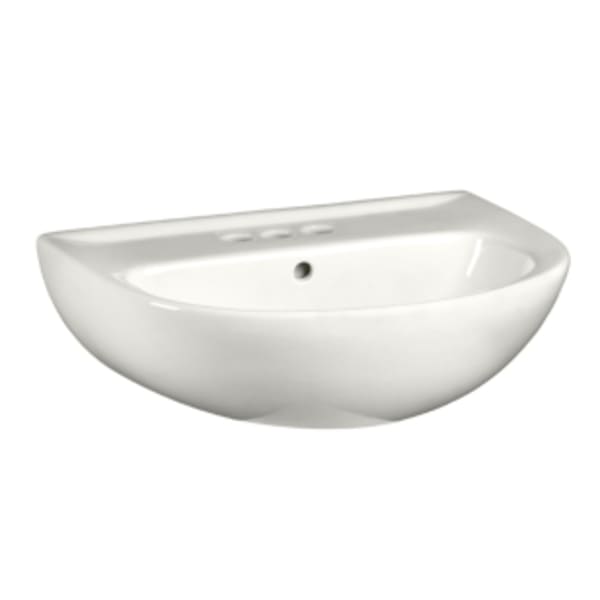 24" Evolution® 4" Centerset Pedestal Sink Top in WHITE