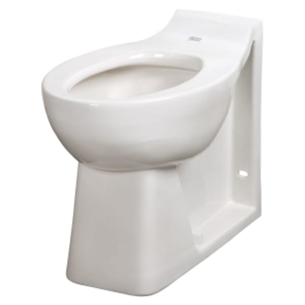 Huron® Floor-Mount, Back Outlet EverClean® Bowl With Integral Seat, Back Spud White