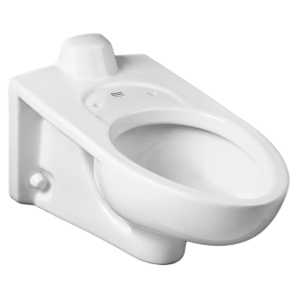 Afwall® Millennium® 1.1 - 1.6 gpf (4.2 - 6.0 Lpf) Back Spud Elongated Wall-Hung EverClean® Bowl White