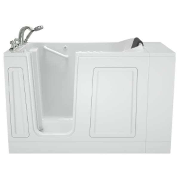 Acrylic Walk-in Tub 51" x 30" Left-Hand Drain DUAL White