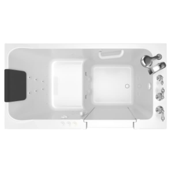 Acrylic Walk-in Tub 60" x 32" Right-Hand Drain DUAL White