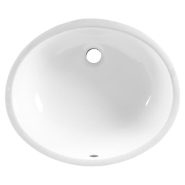 Ovalyn Medium Under Counter Sink White