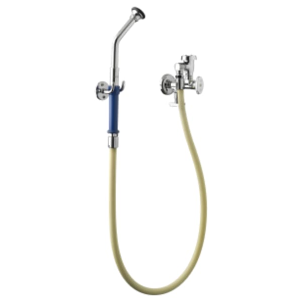 Bedpan Cleanser With Atmospheric Vacuum Breaker and Loose Key Stop Chrome