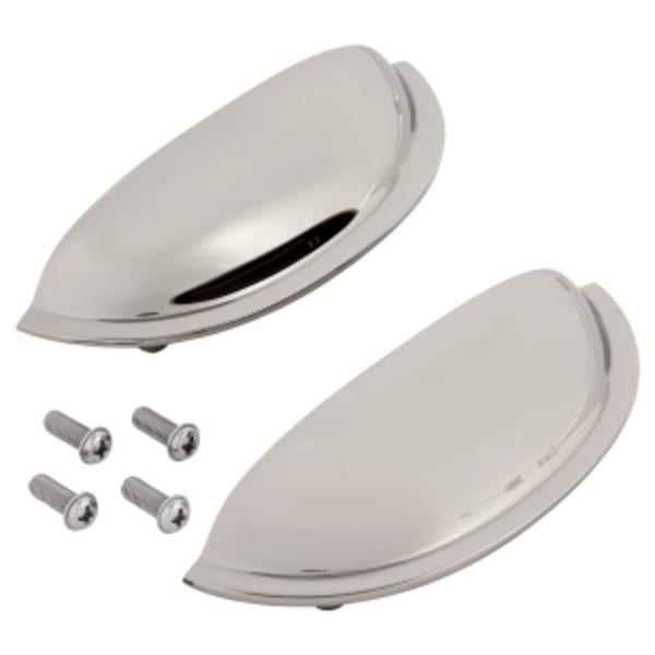 Vanity Handles, 2 pcs in PLATINUM NICKEL