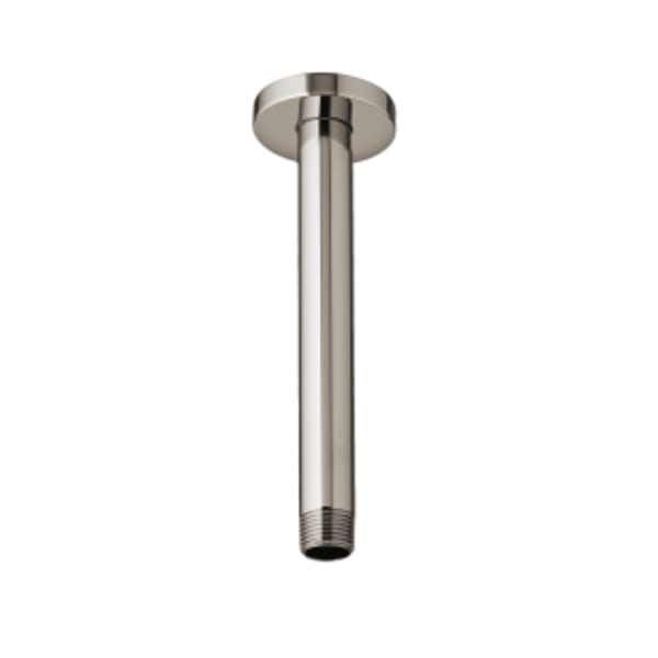 Contemporary Ceiling Mount 6" Shower Arm in PLATINUM NICKEL