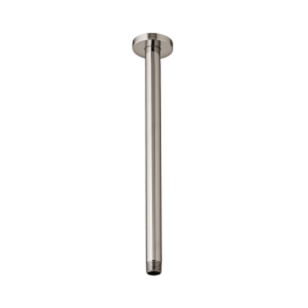 Contemporary Ceiling Mount 12" Shower Arm in PLATINUM NICKEL