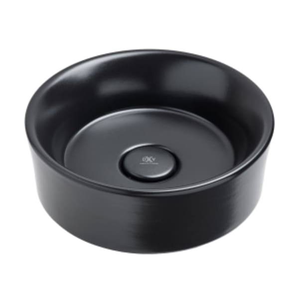 POP® Round Vessel Sink in MATTE BLACK