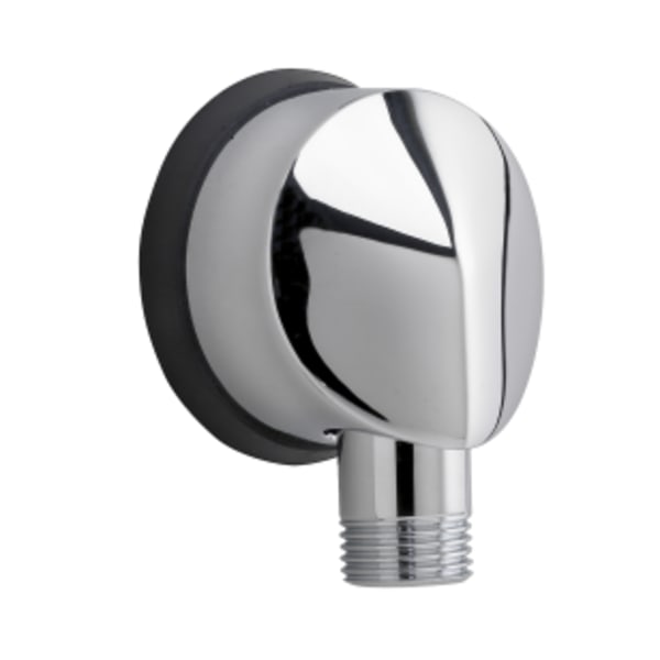 Round Wall Elbow for Hand Shower in POLISHED CHROME
