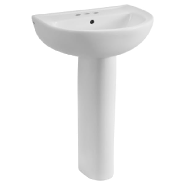 22" Evolution® 4" Centerset Pedestal Sink Top and Leg Combination in WHITE