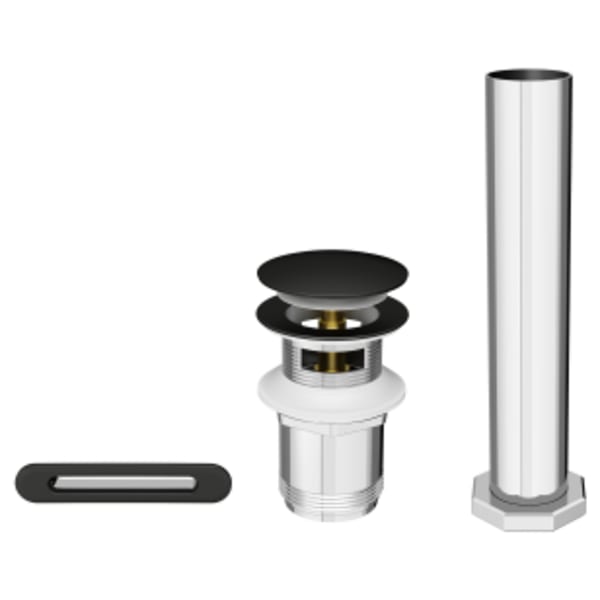 Studio® S Freestanding Bathtub Drain Kit Matte Black