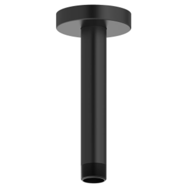 6-Inch Ceiling Mount Rain Showerhead Arm Matte Black