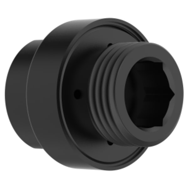 1/2" NPT In-Line Vacuum Breaker in MATTE BLACK